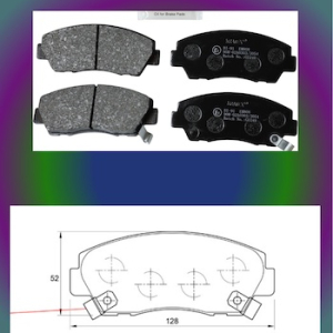 BRAKE PAD FRONT SET D993:BMW Z4 M 3.2 (E85), 252Kw S50B32 6 Cyl 3245 Eng 2006 - 2008